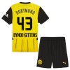 Original Trikotsatz Borussia Dortmund Bynoe Gittens 43 Heimtrikot 2024-25 Für Kinder